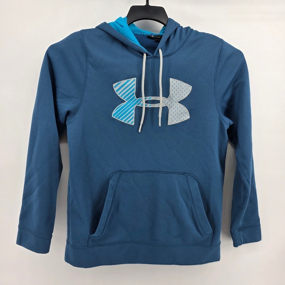 Under Armour Storm Hoodie Mens Small Pullover Athletic Blue Sweat Shirt‎